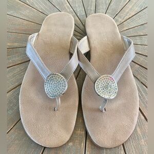 Sandals by A2 Aerosols silver/gold - size 10